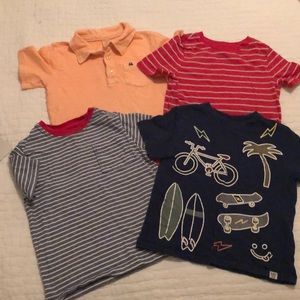 Short sleeve 4T bundle, polo and t shirts